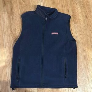 Vineyard Vines Navy Fleece Men's Vest Sz M
